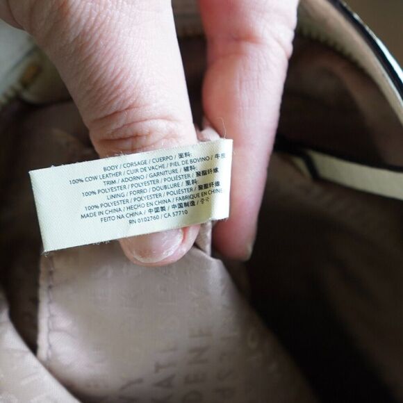 Kate Spade Cream Perri Lane Bubbles Perforated Leather Reidy Crossbody Bag - Picture 6 of 8